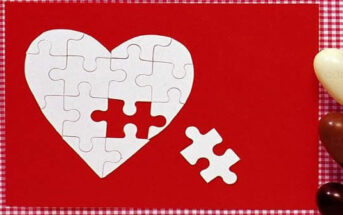 biglietto san valentino con puzzle